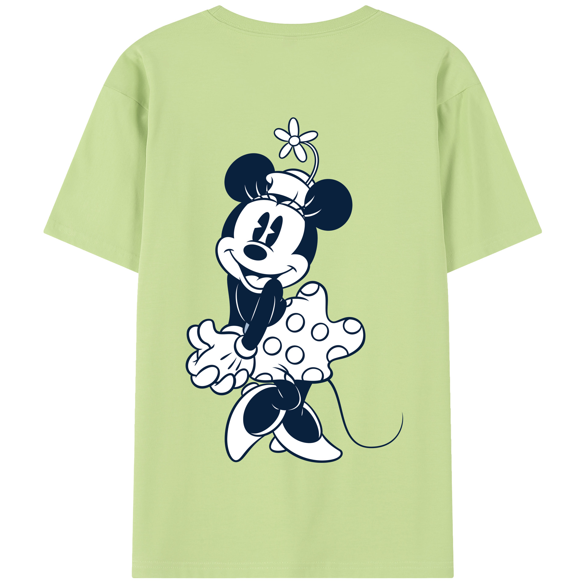 （画像用） ミッキーマウス Mickey Mouse 綿100％半袖Tシャツ（背面プリント）
